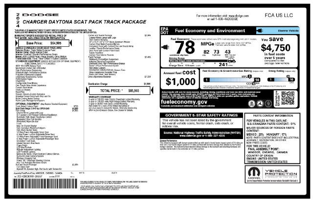 2024 Dodge Charger Daytona R/T Scat Pack