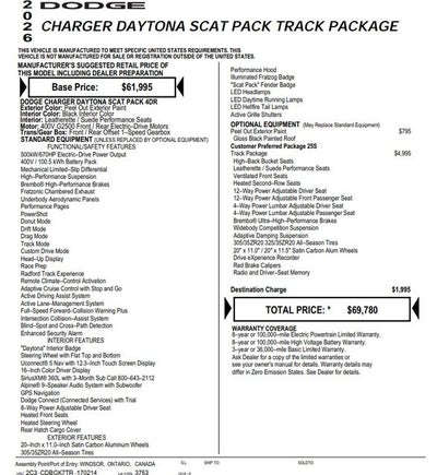 2026 Dodge Charger R/T Scat Pack