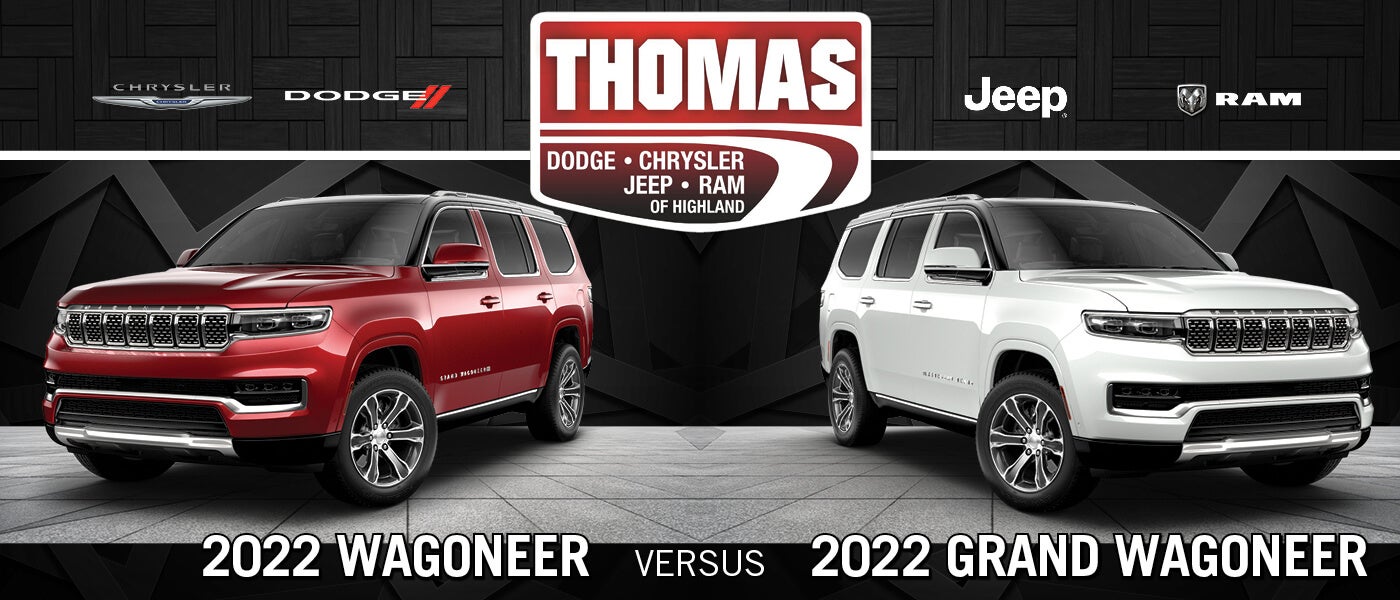 2022 Jeep Wagoneer and Grand Wagoneer side by side