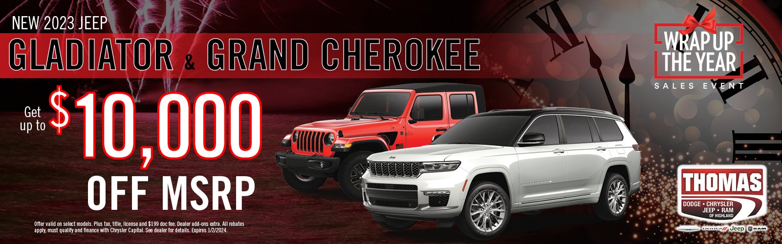 2023 Jeep Gladiator & Grand Cherokee Buy Offer