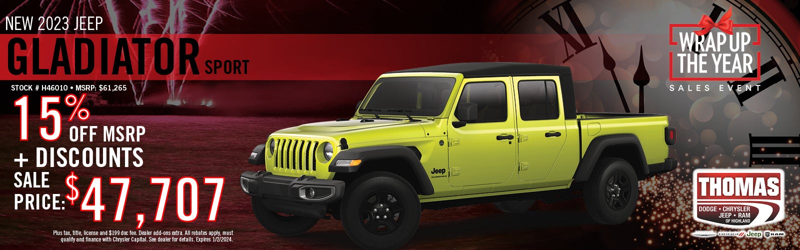 2023 Jeep Gladiator Buy Offer