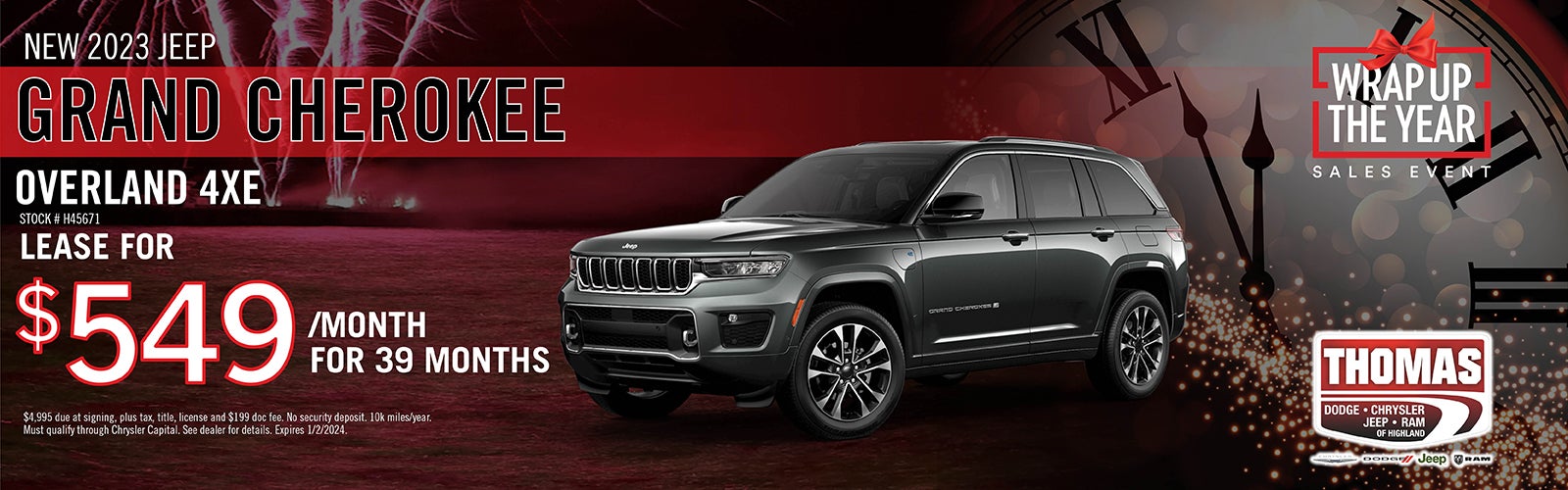 2023 Jeep Grand Cherokee Lease Offer