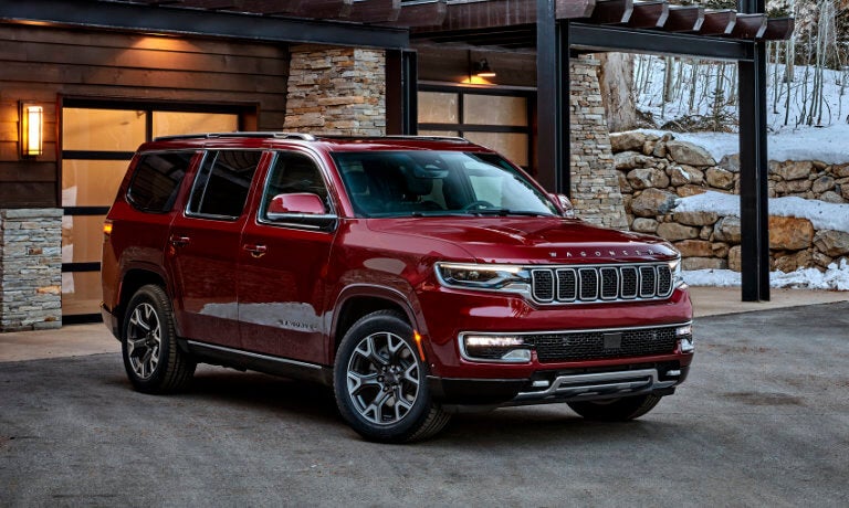 A red 2022 Jeep Wagoneer