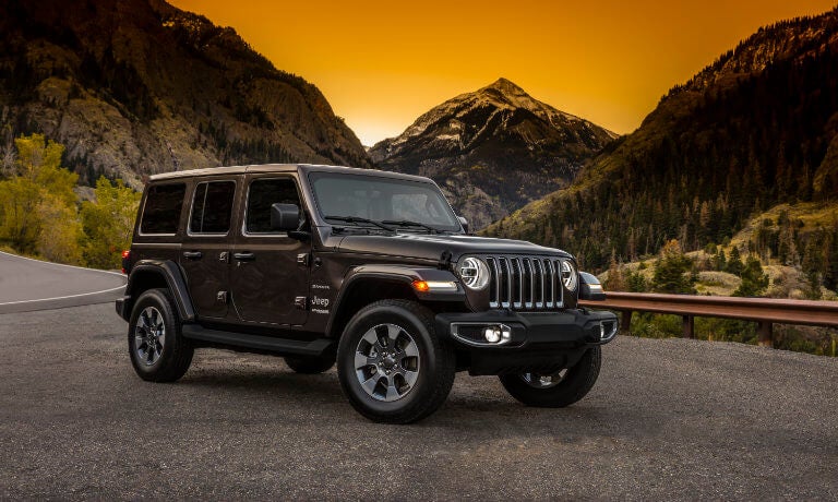 2022 Jeep Wrangler Exterior Sunset Mountains