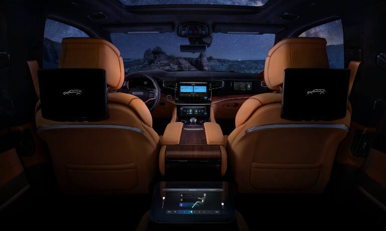 2023 Wagoneer Grand Wagoneer Interior Front Night