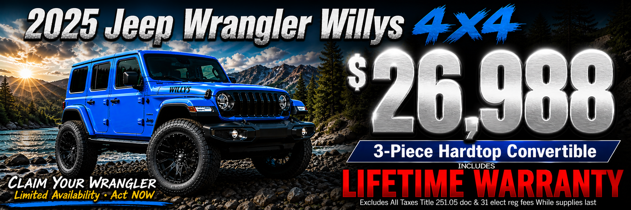 2025 Jeep Wrangler Willys 4x4
