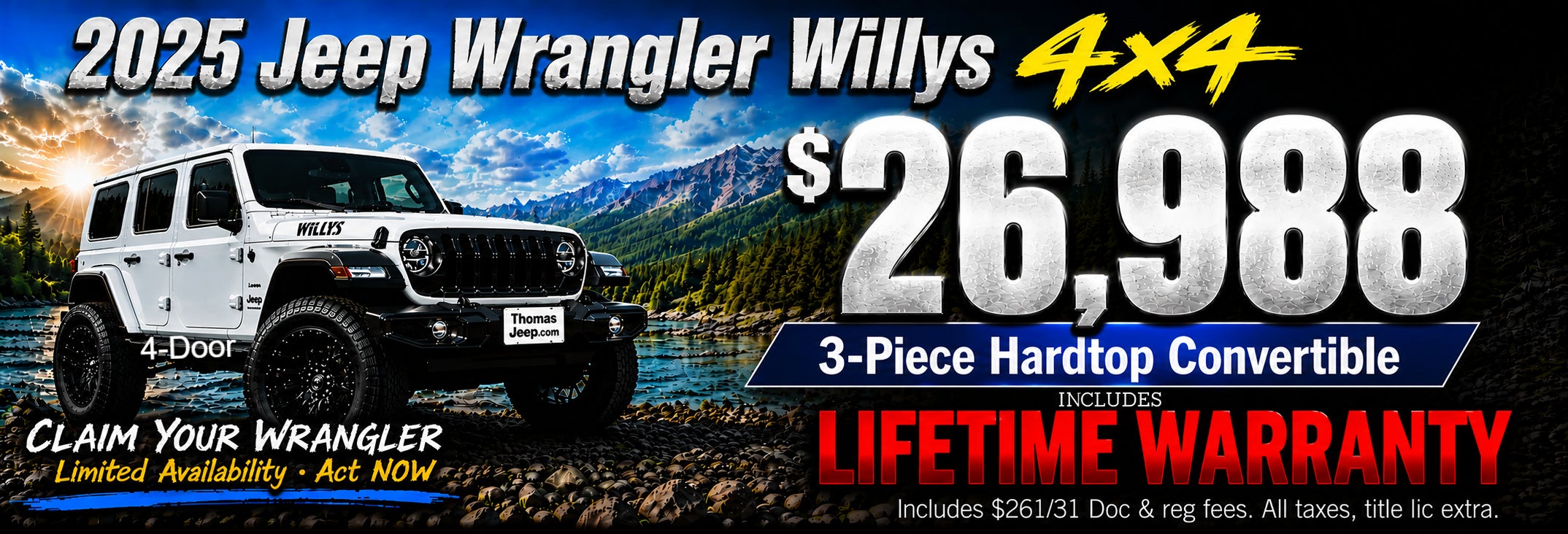 2025 Jeep Wrangler Willys 4x4