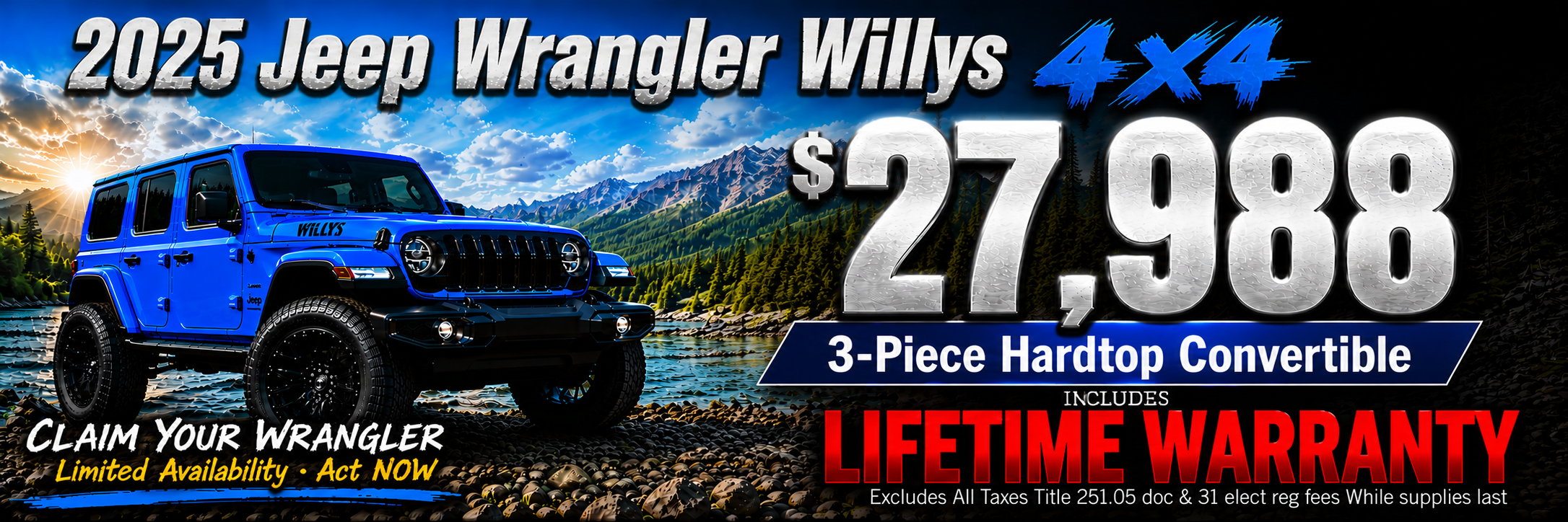 2025 Jeep Wrangler Willys 4x4