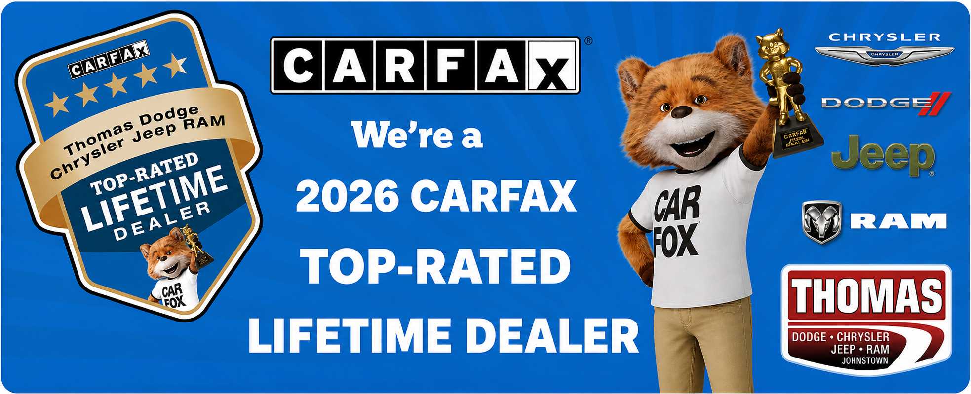 2026 Carfax Top-Rated Lifetime Dealer